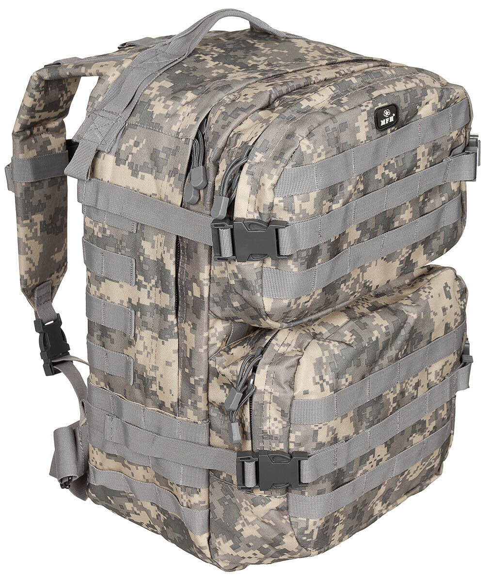 US 40L Backpack Assault II Tactical MOLLE AT Digital Airsoft  MFH Brand