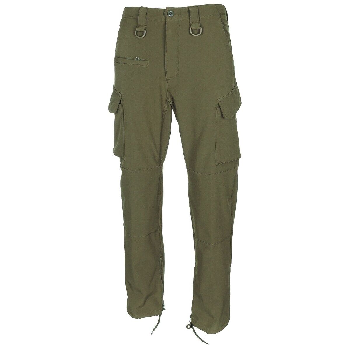 Outdoor Pants Trekking Softshell Allround OD Green Windproof Waterproof MFH