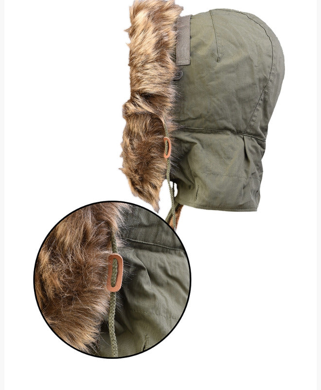 Mil-Tec US Fur Hood for M51 Shell Parka Olive