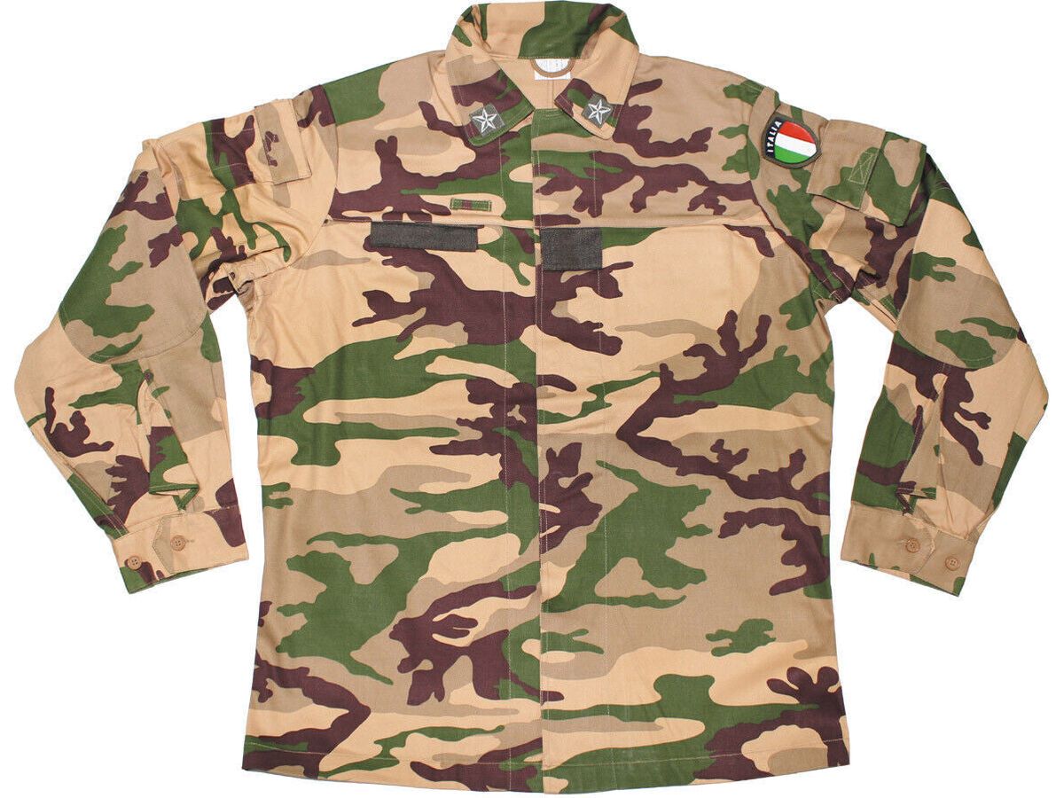 Original Italian Army Field Suit Desert Camo Military Jacket And Pants