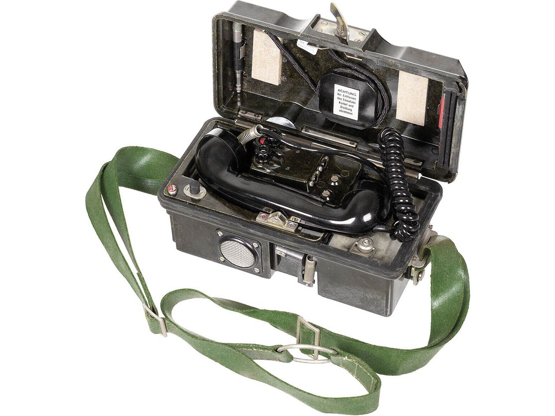 NVA Military Army Field Phone  With Accessories  in case Vintage Collectible