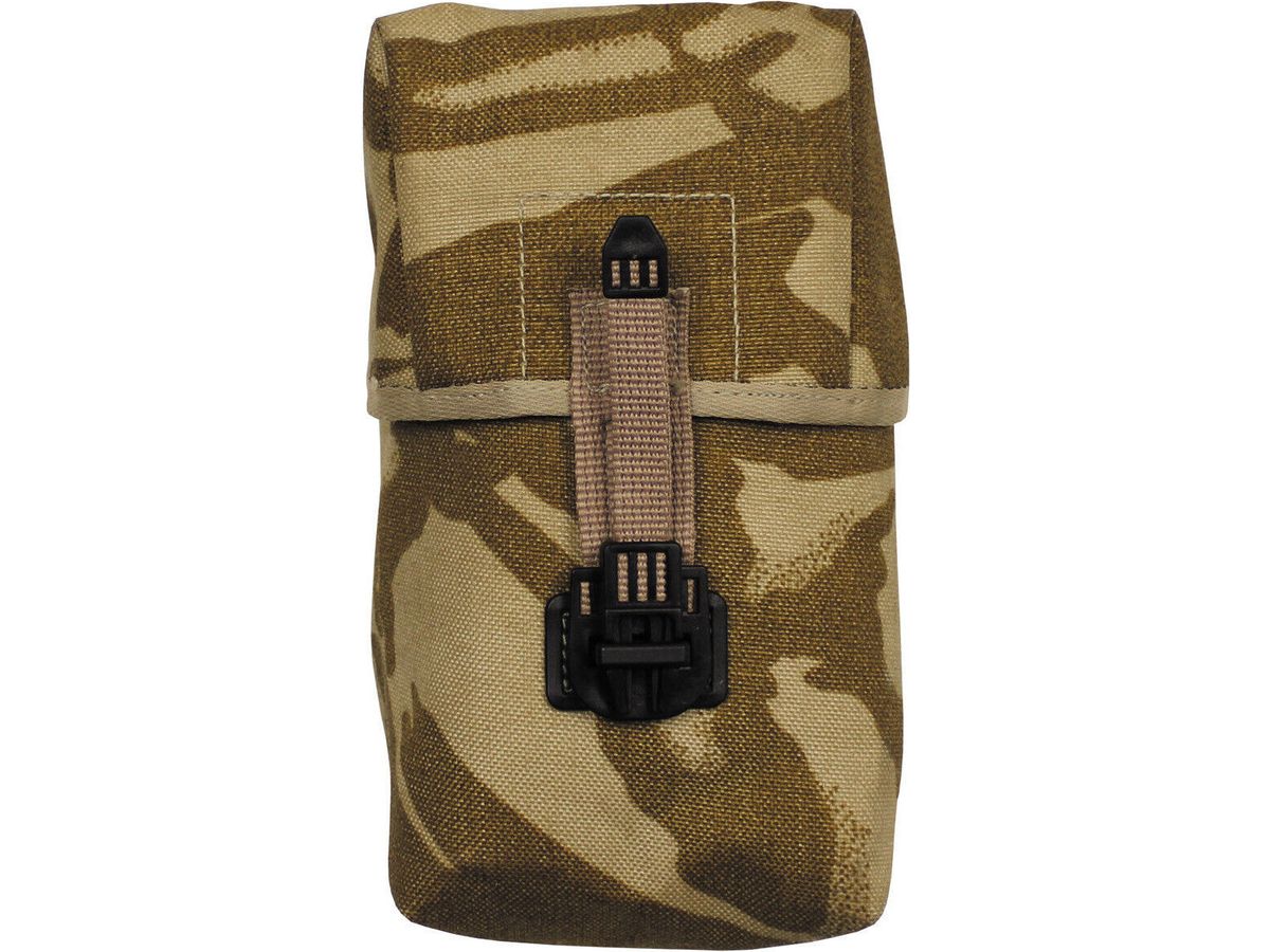 GB Original Military Army Pouch UTILITY Large MOLLE DPM Desert Used