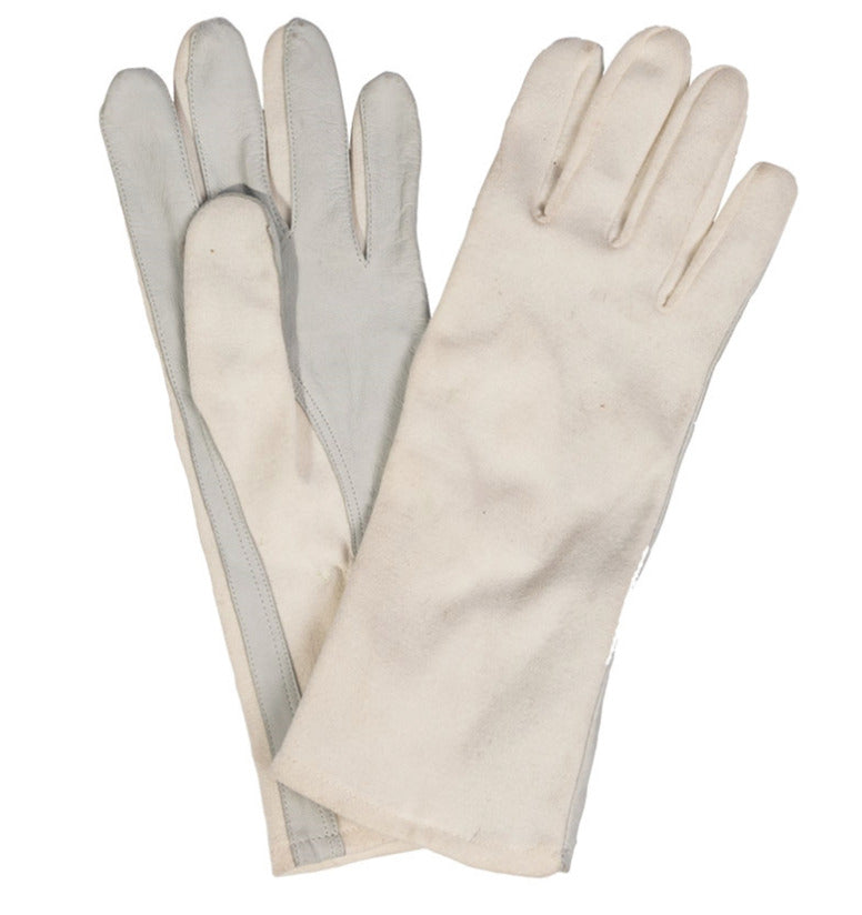 Original German Army Aramid Pilot Gloves Beige – Used