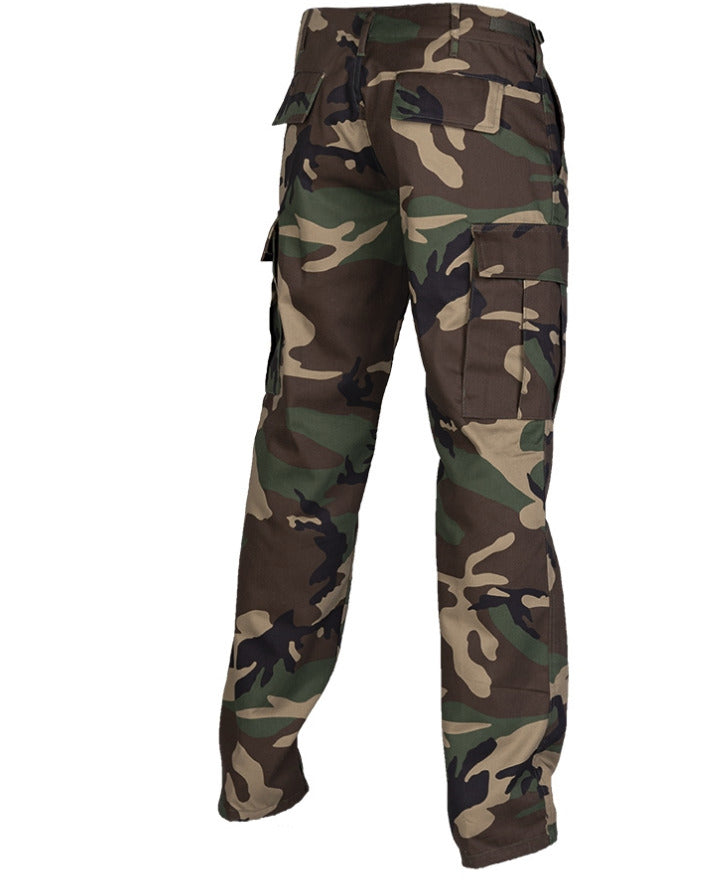 Mil-Tec US BDU Style Ranger Field Pants Straight Cut Woodland