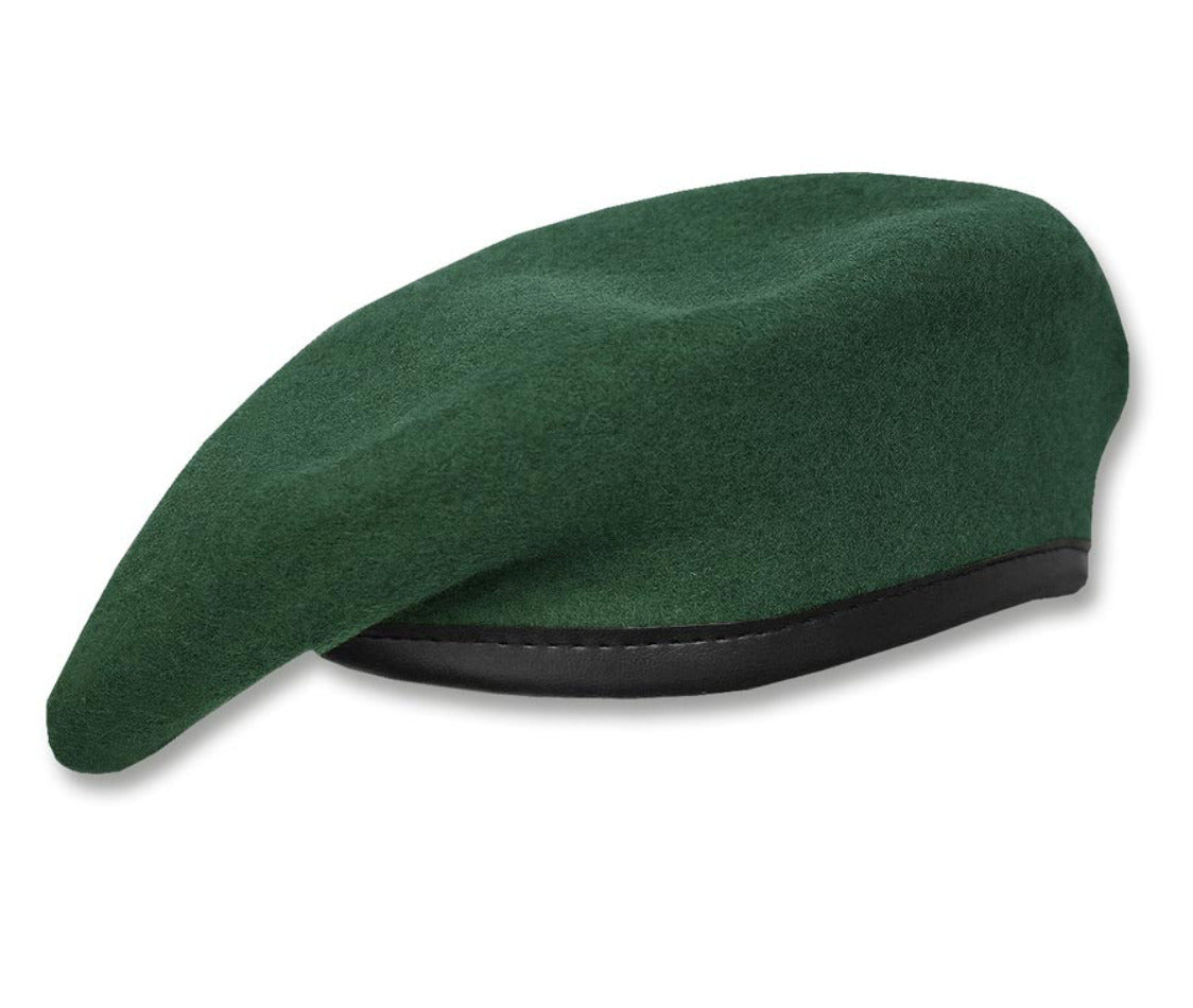 German Army Bundeswehr Military Plein Ciel Commando Beret 100% Wool Green