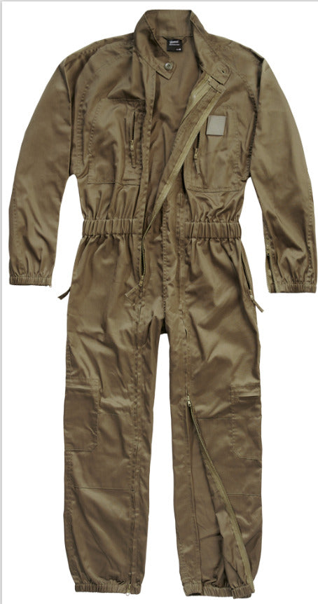 Brandit Premium Water-Repellent Flight Suit Durable Removable Lining Olive