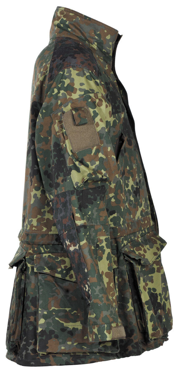 BW Military Jacket Tactical Patrol Combat Army Long Fleckarn Camo Men's