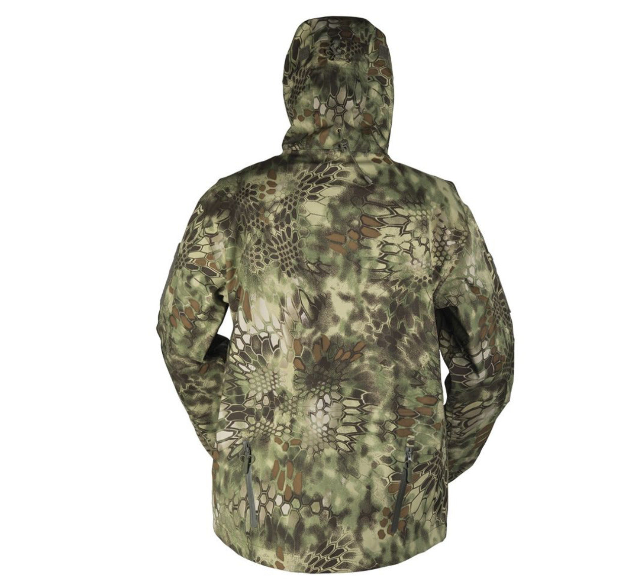 MIL-TEC Mandra Jacket Hardshell Breathable Patrol Mens Combat Hooded Camo Tan