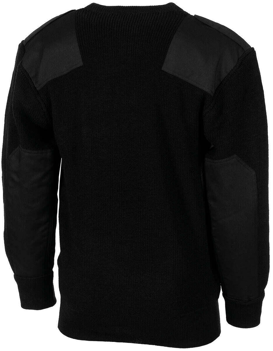 MFH German Army Pullover with Chest Pocket Black