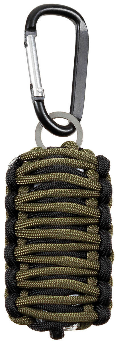 Survival Kit Parachute Cord Outdoor Hunting Camping OD Green Black
