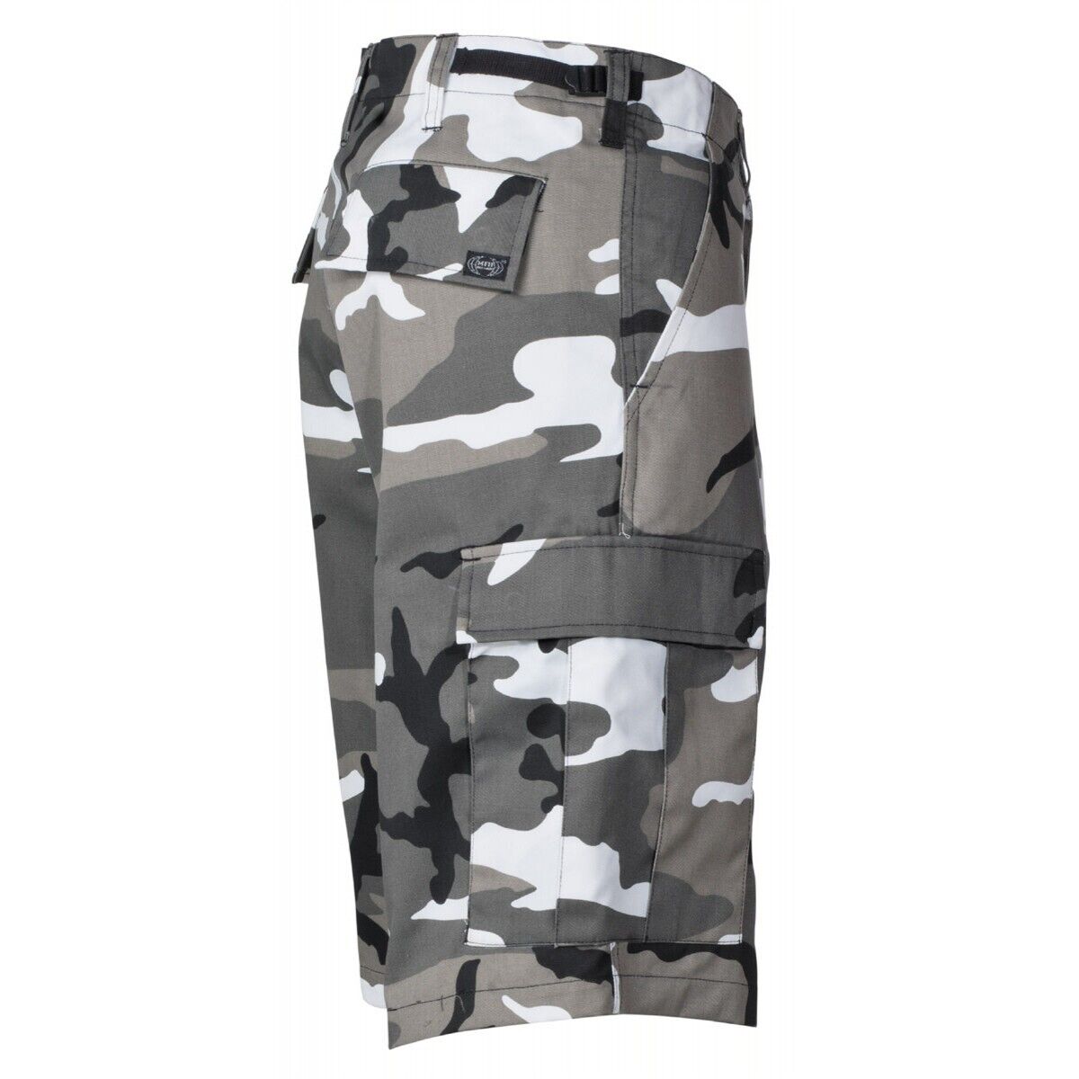 Shorts Bermuda Shorts Camo Military Army BDU Black Leg Pockets Urban