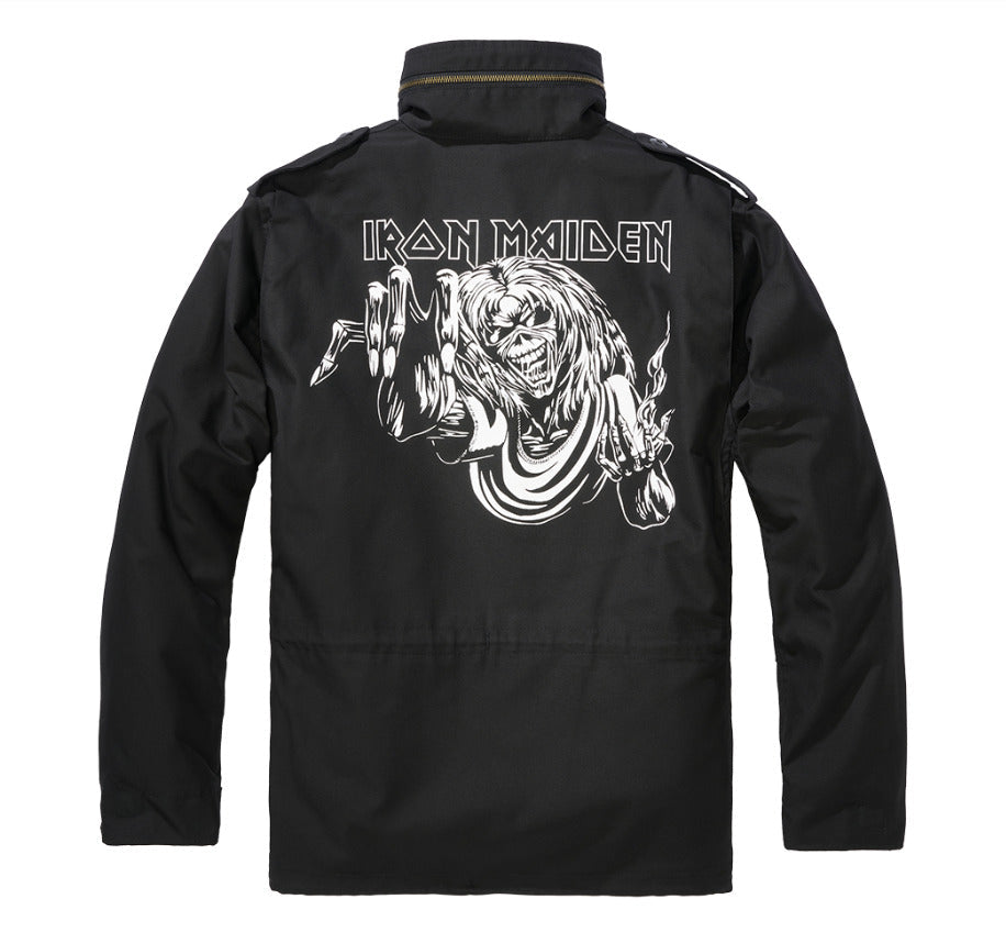 Brandit M65 Jacket Winter Army Military Stylish  Zip Casual Combat Black