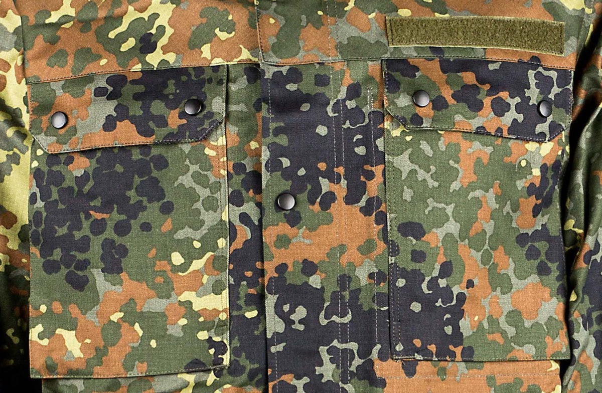 Original German Army Parka Without Lining Flecktarn – Used
