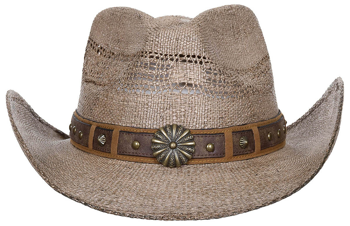 Fox Outdoor Straw Hat Colorado with Hat Band Brown