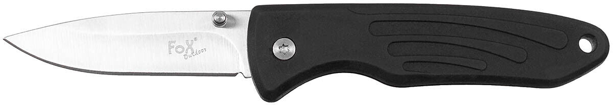 Outdoor Hunting Camping Jack Knife Compact One-Handed Black TPR Handle