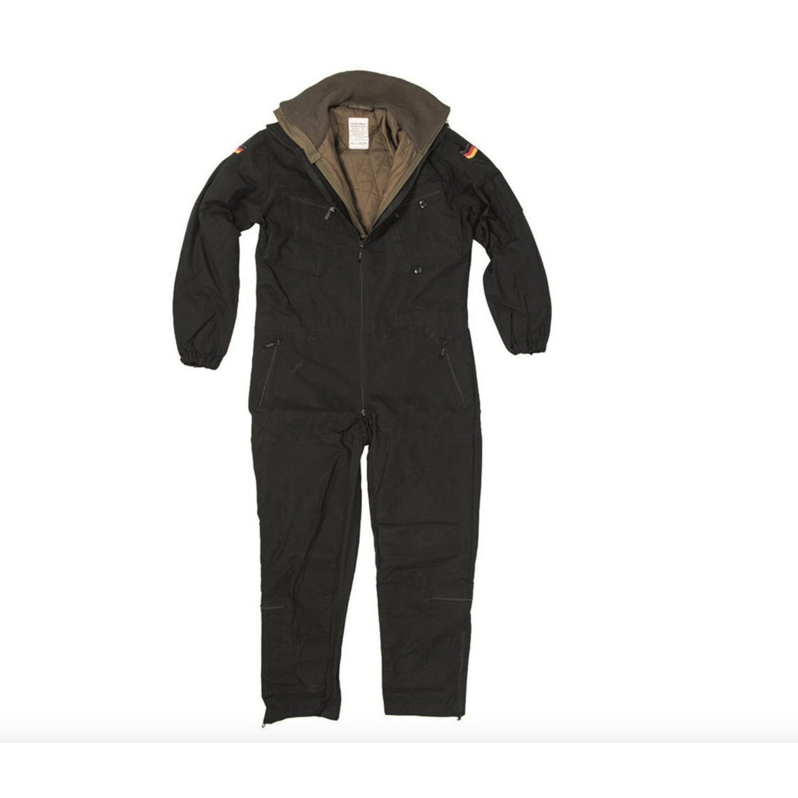 Genuine German Army BW Bundeswehr Flight Mechanic Military Tanker Coverall Black