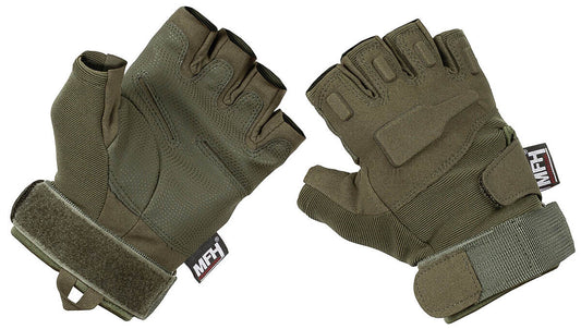 Military Tactical Gloves Army Combat Pro Fingerless Winter Warm Black OD Green