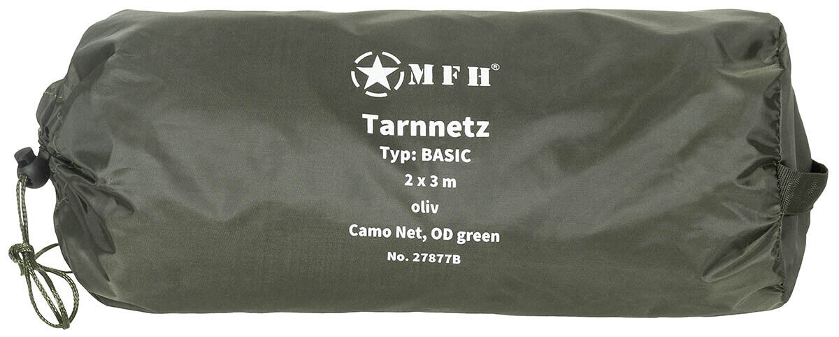 Military Army Camo Net With Carier Net  2x3m Basic OD green