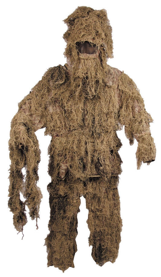 Military Coverall Army Camo Suit+Bag Ghillie 4-Parts Pants Jacket Hat Riffle