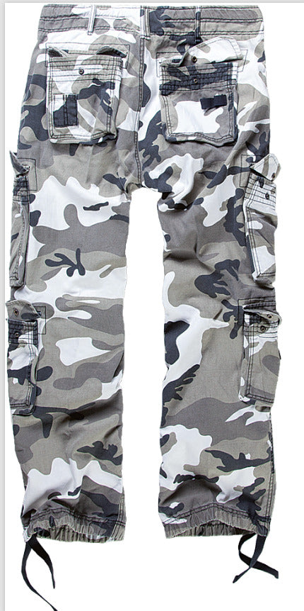 Brandit Pure Vintage Pants Camo Hiking Military Army Trousers Mens Cargo S-7XL