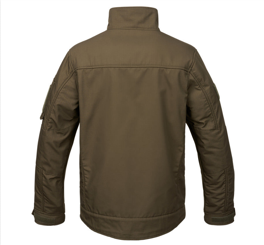 Brandit Military Fleece Jacket Ripstop Mens Sweater Winter Outdoor Dark Olive