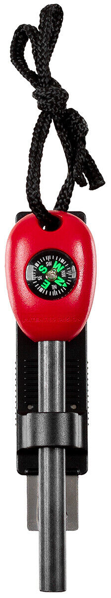 Survivor Kit Integrated Fire Steel And Scraper Fire Starter Army With Compass
