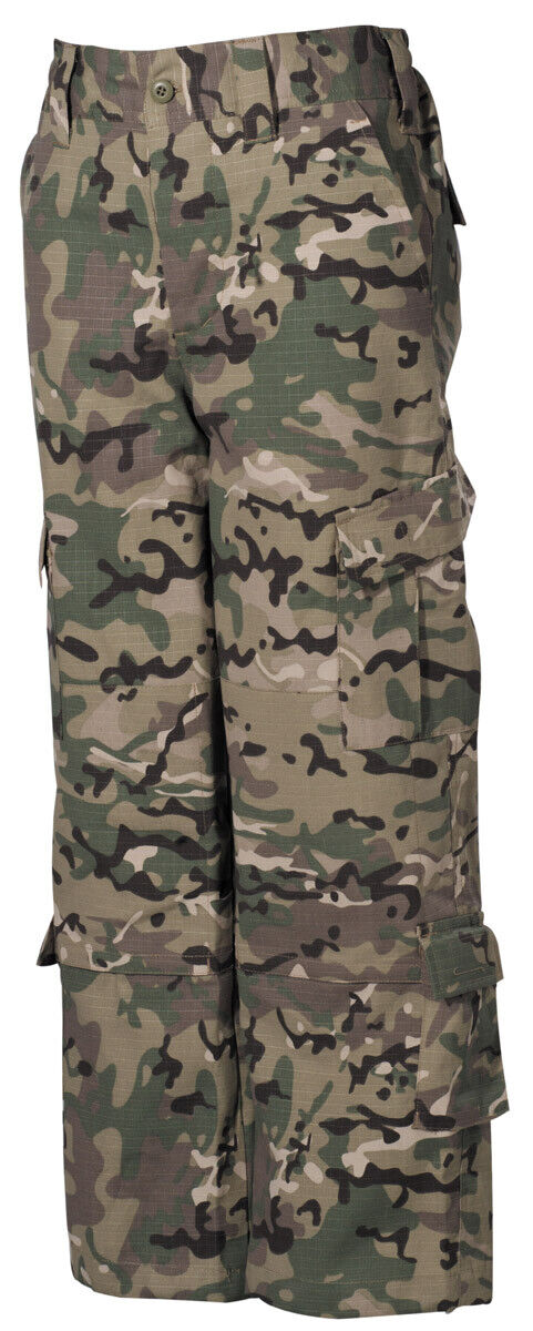 Army Style Kids Set Pants and Vest Detachable Trousers ACU Rip Stop Operation