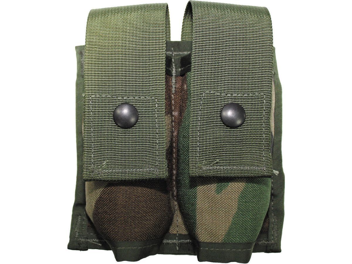Original US Army Bullet Pouch MOLLE Woodl. Orig. Woodland – Used