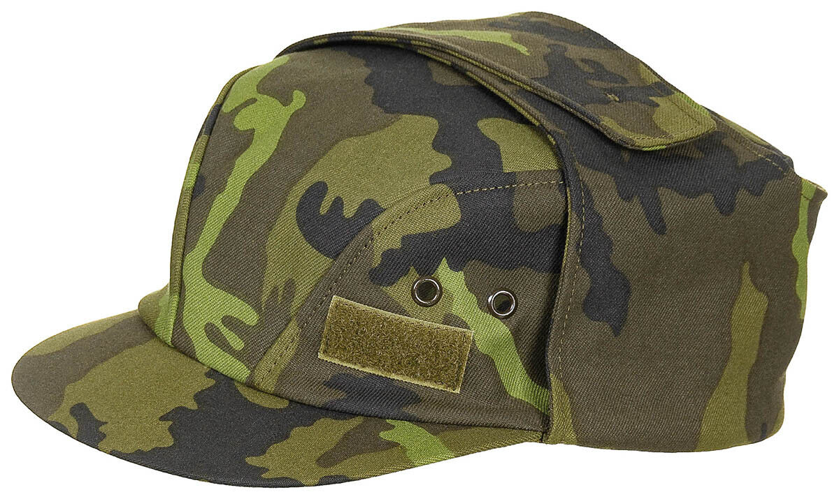 Original Czech Army Field Cap M95 Camo Ear Flaps M95 – Like New