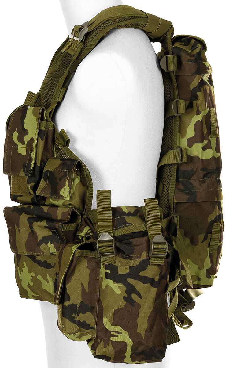 MFH Tactical Vest Various Pockets M95 Czech Camo M95