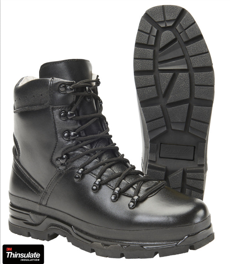 BRandit BW Mountain Boots Leather Hiking Tactical Outdoor Mens Footwear Black