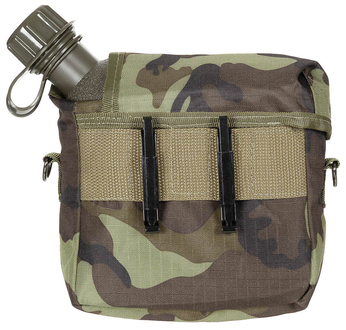 MFH US Canteen Angular with Cover M95 Czech Camo M95