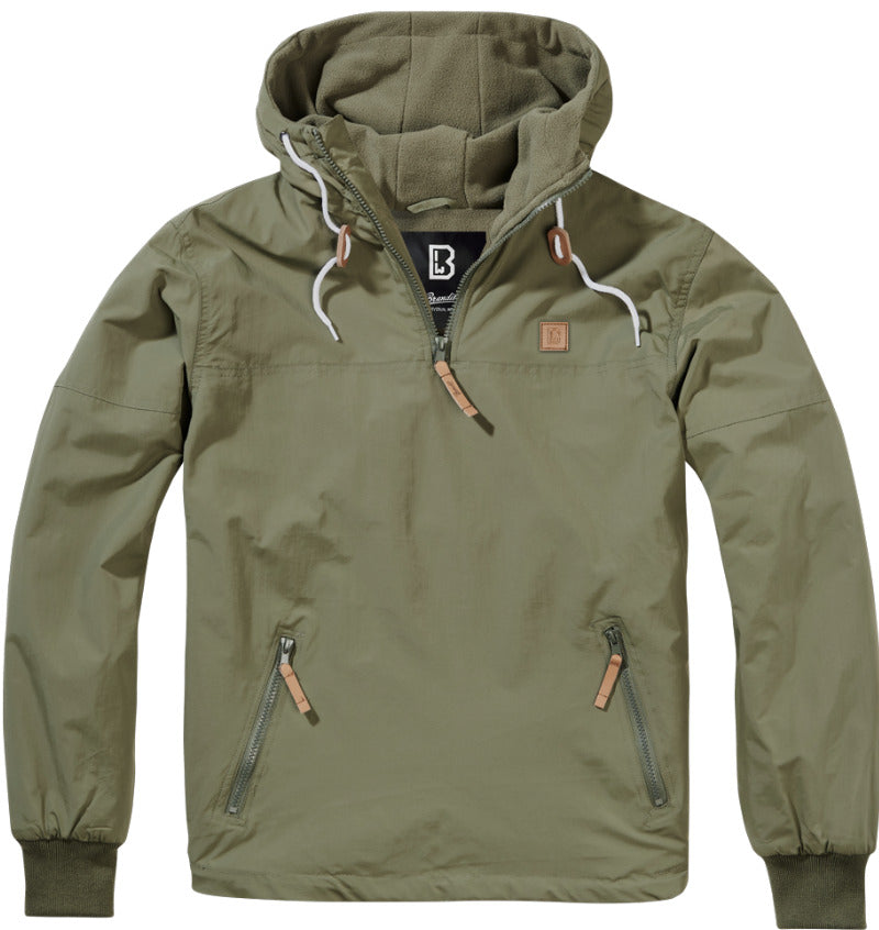 Brandit Jacket Luke Windbreaker Military Tactical Urban Soft Shell Hooded Olive