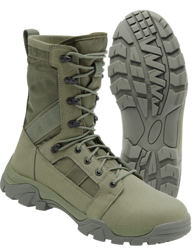 Brandit Defense Military Boots Outdoor Boots Army Combat Survival Hiking Olive