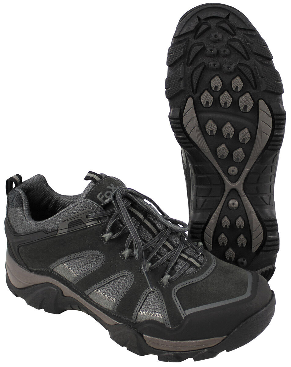 Trekking Shoes Grey Mountain Low Anti-Skid Cushioned Sole Toe and Rubber