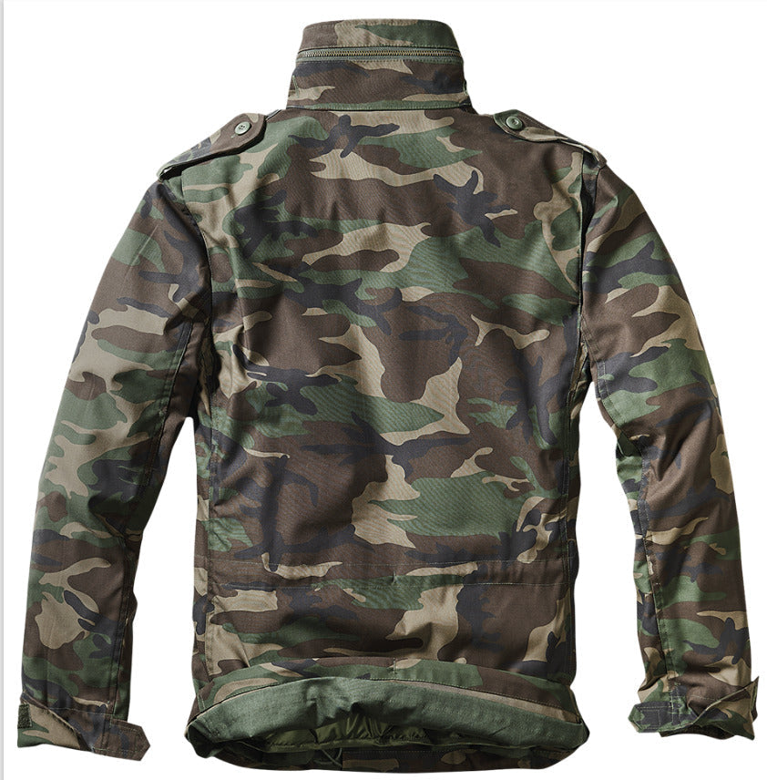 Brandit Jacket Parka Man Winter Military Field Army M-65 Woodland