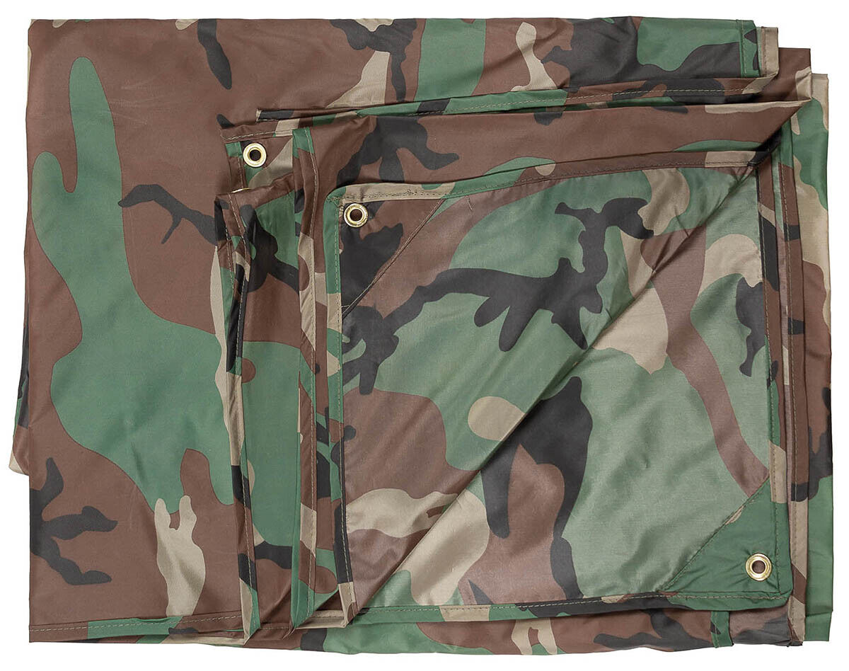 MFH Tarpaulin Tarp Ca. 500 X600 Cm Woodland