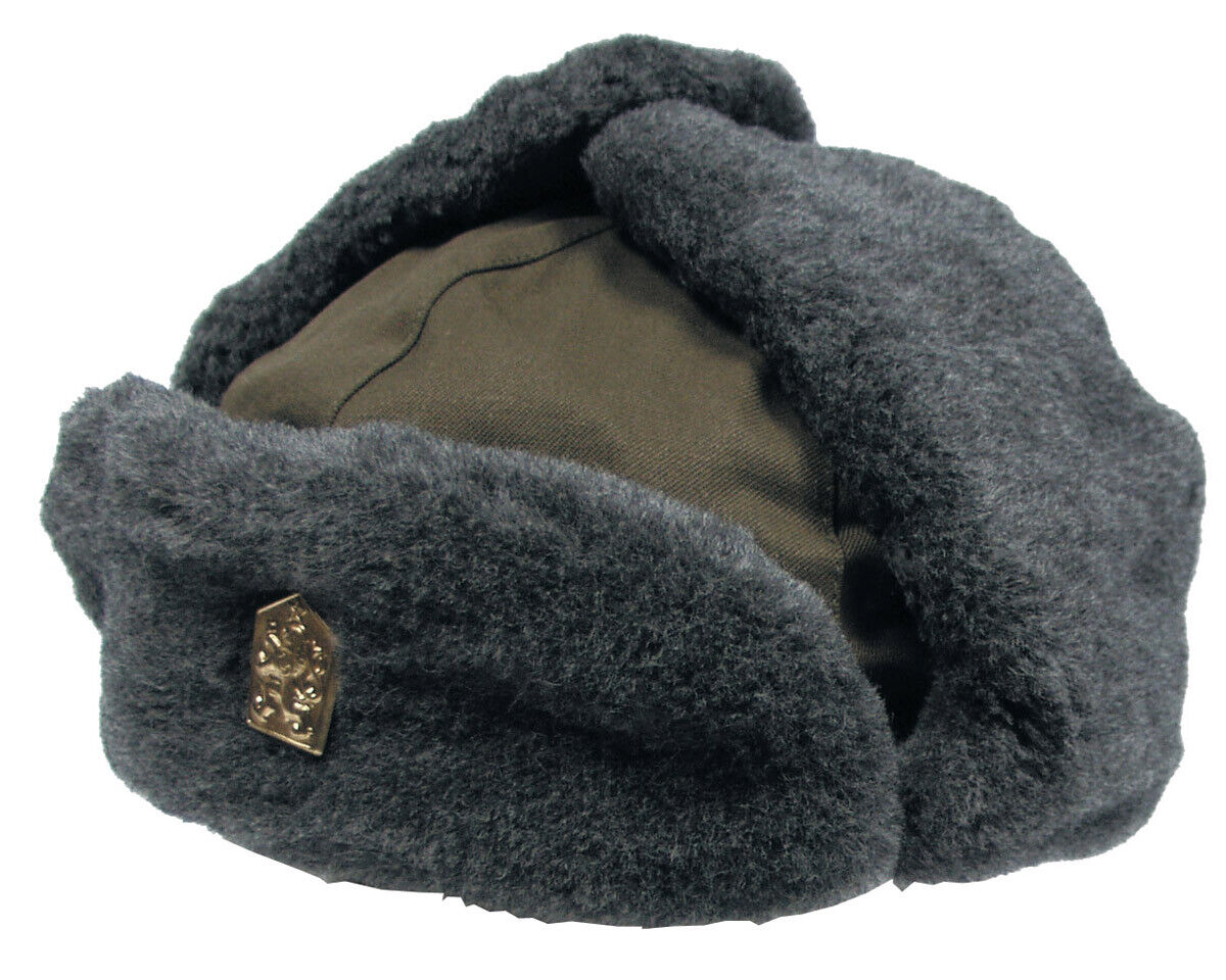 Original Czech Army Winter Cap Green – Like New