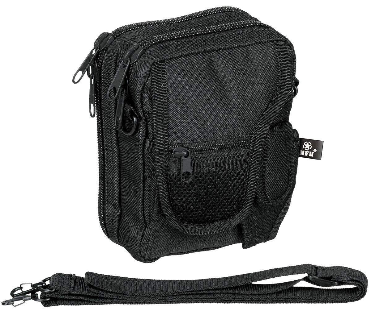 MFH Bag A Shoulder Belt Black With Holster Detachable