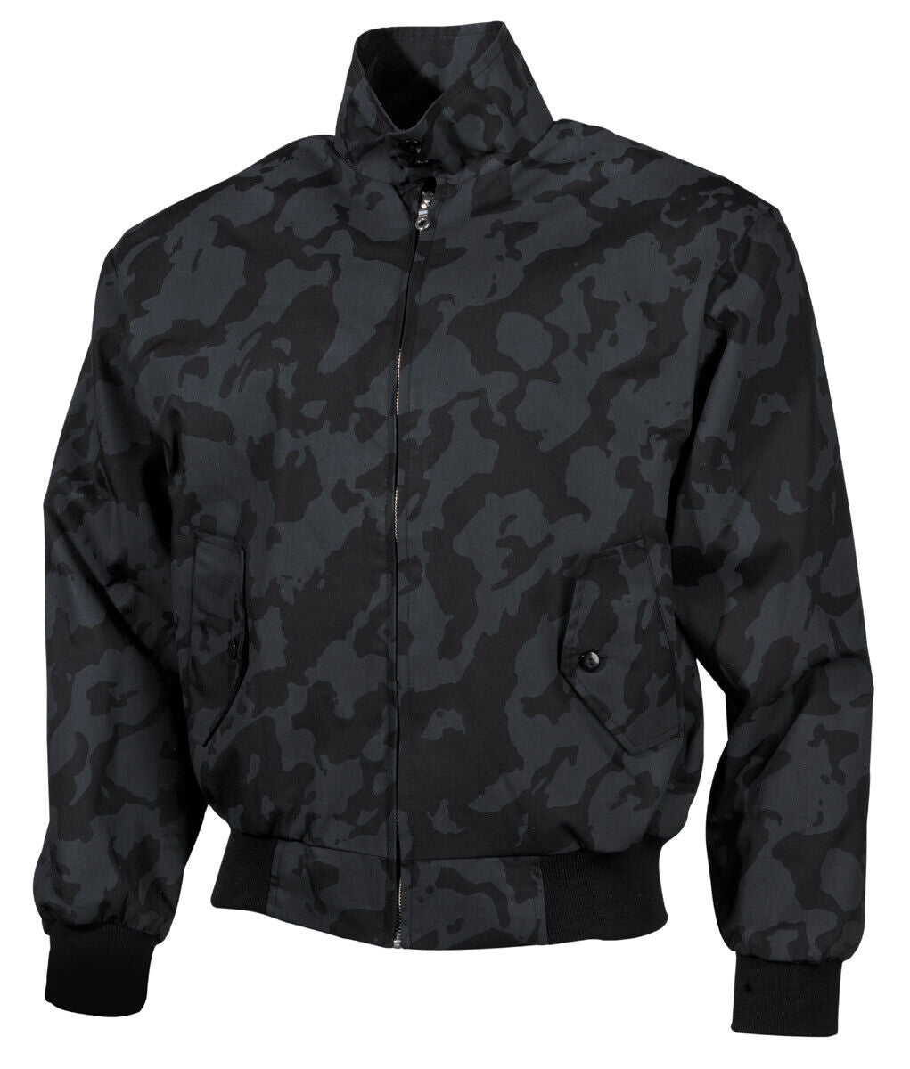 Jacket Men's Military Style English Bomber Biker Night CamoHip Pockets MFH