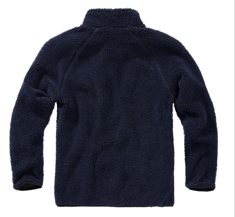 Brandit Teddy Fleece Troyer Jacket Breathable Lining Hiking Army Navy