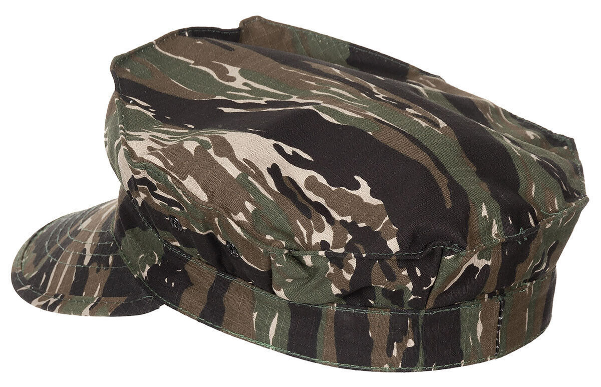 US Army Military Cap USMC Rip Stop Marine Corps Camo Tiger Stripe