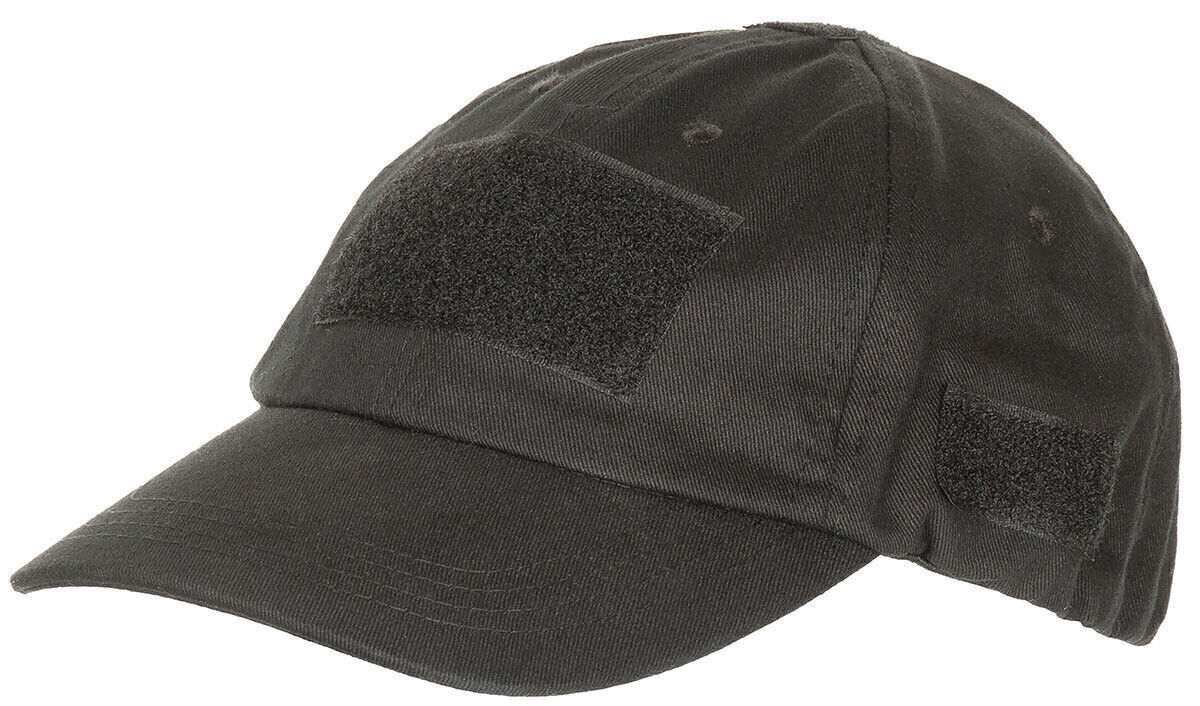 MFH Professional Operations Cap with Loop Panels Black
