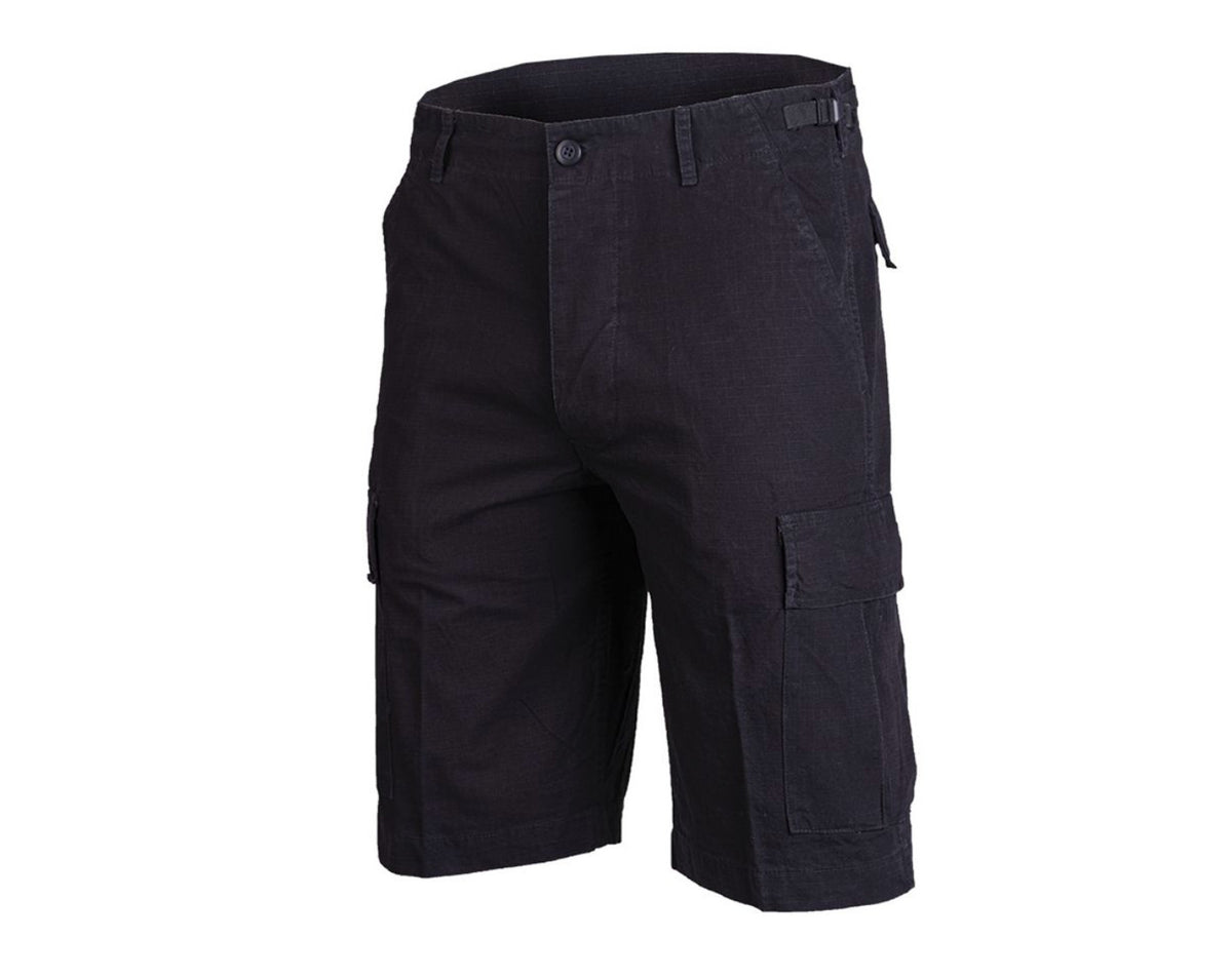 Mil-Tec US Prewash Ripstop Cotton Bermuda Black