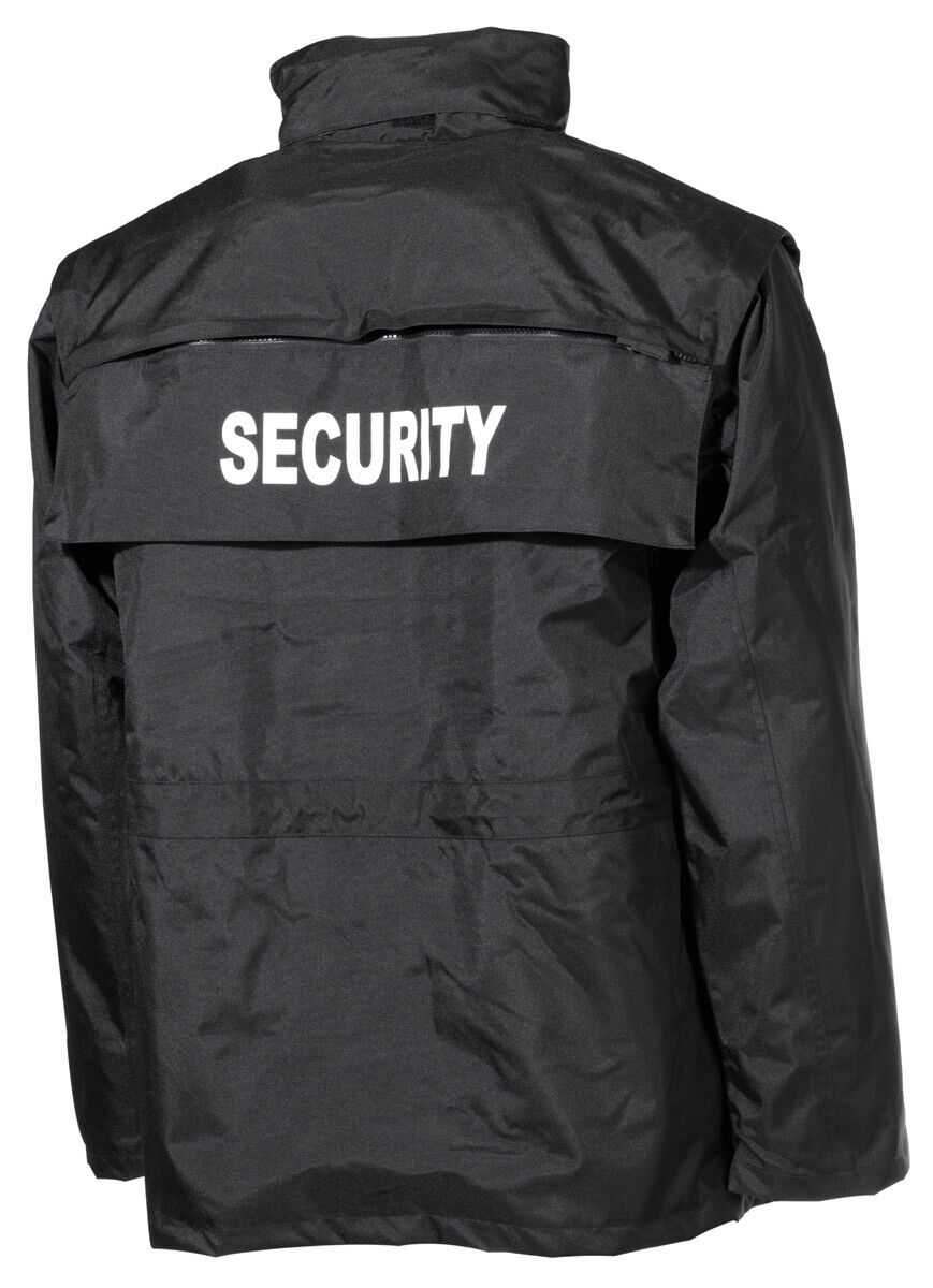MFH Jacket Security Waterproof Antistatic Black