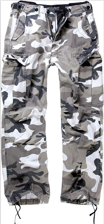 Brandit M65 Vintage Pants Outdoor Hiking Military Army Trousers Mens Urban