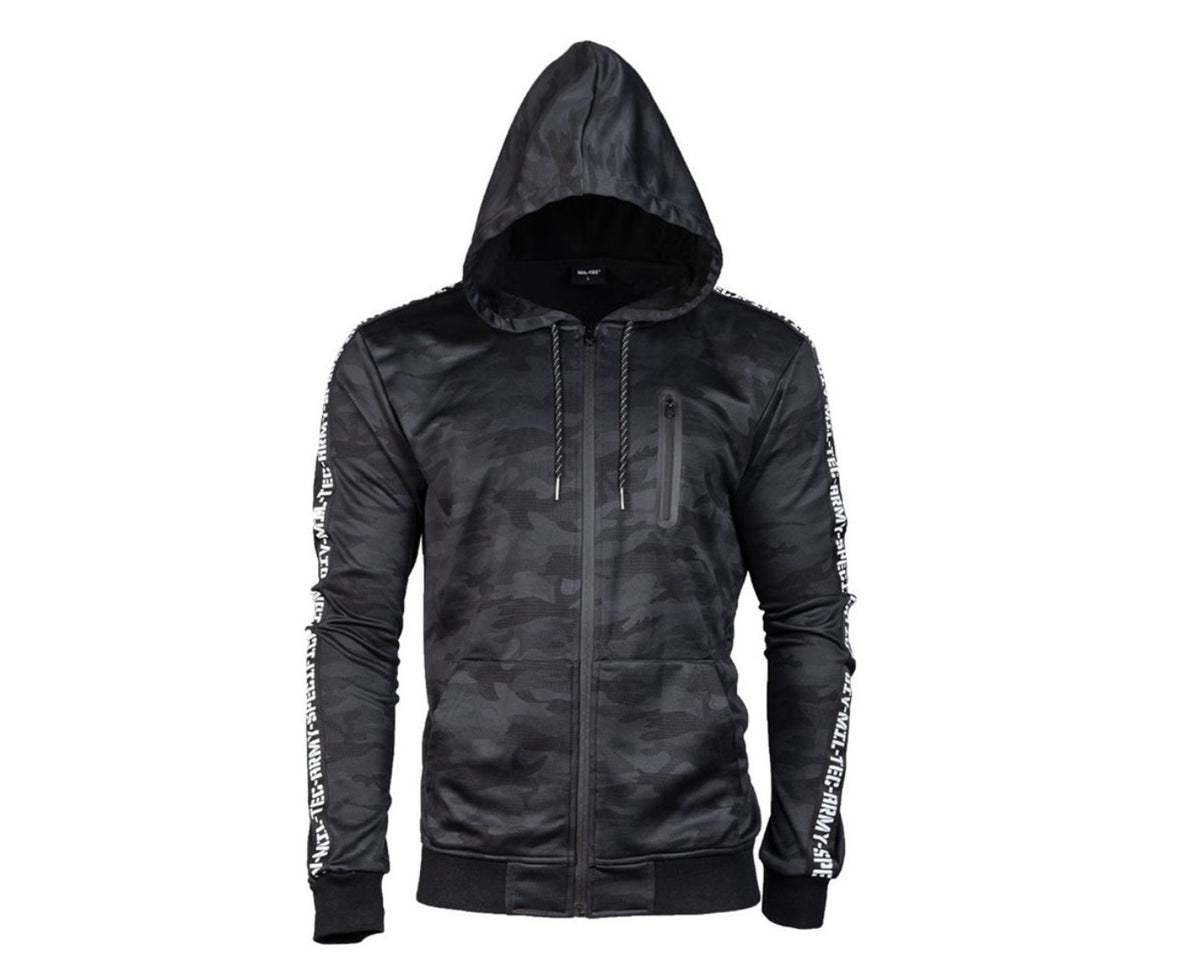 Mil-Tec Training Jacket Hooded Dark Camo