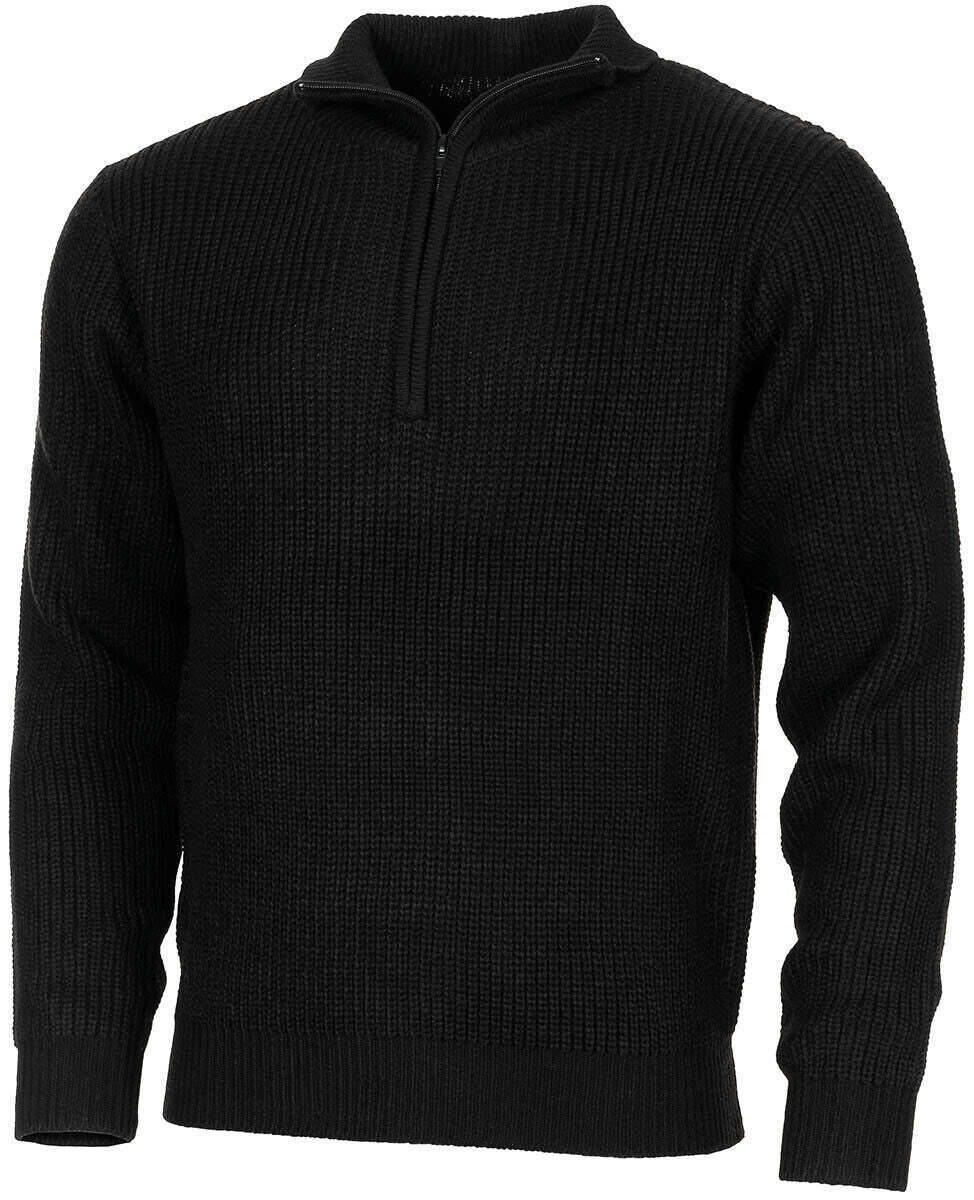 MFH Pullover Troyer with Zip Black