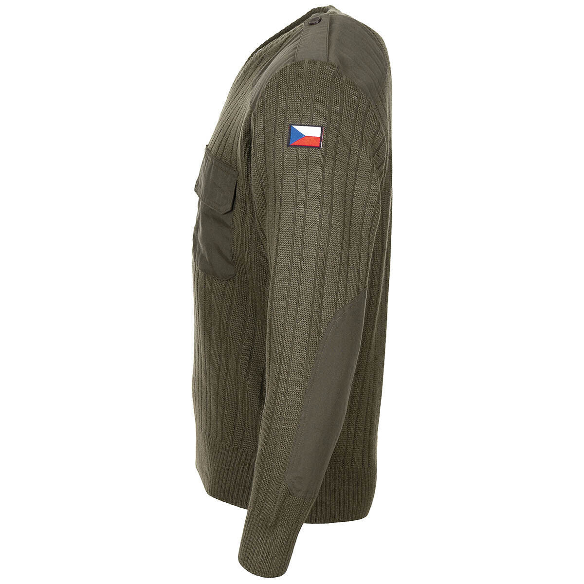 Original CZ Army Military Style Pullover M 97 V-Neck OD Green 50% Wool