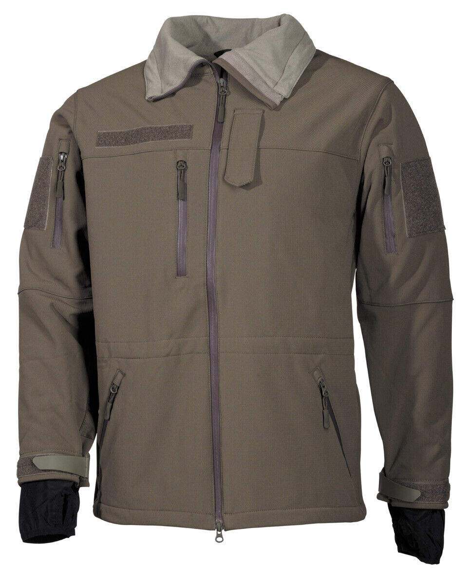 High Defence Softshell Jacket Military Army Waterproof Windproof Men's OD Green